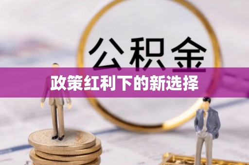 江门政策红利下的新选择