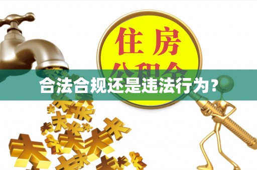 江门合法合规还是违法行为？